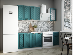 КУХОННЫЙ ГАРНИТУР ПРОВАНС (изумрудное дерево), 1,6м.