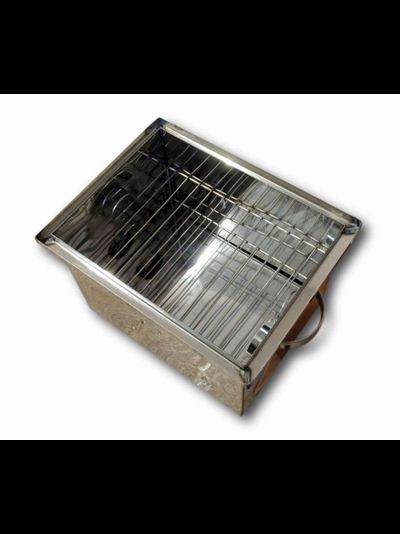Коптильня "домиком" из нержавеющей стали 1,5 мм с гидрозатвором