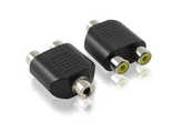 Переходник RCA гнездо - 2 RCA гнезда (2  шт.)