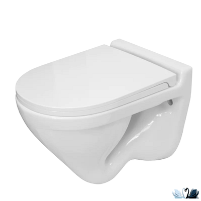 Инсталляция с подвесным унитазом: Alcadrain AM101/1120-3:1 RU M70-0001 с белой клавишей и Sanita Lux Attica ATCSLWH0104