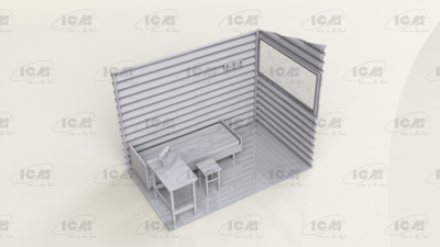 Сборная модель: (ICM 35901) Набор для диорамы "Чернобыль №1. Пункт радиационного контроля"