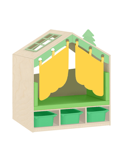 СТЕНКА ДОМИК 8 С КОНТЕЙНЕРАМИ