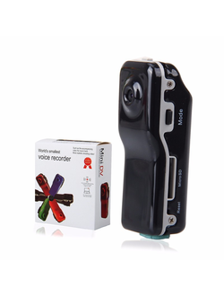 Мини-видеокамера диктофон The Smallest Voice Recorder Pocket Video Camera  оптом