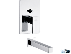 Смеситель ECA Elegant 102101125 для душа встраиваемый, комплект внутренней и наружной частей