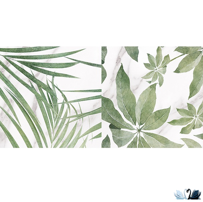 Плитка настенная Laparet Blanco белая микс 08-00-01-2676 20х40 см с растительным декором