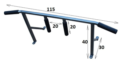 Турник настенный c широким и узким хватом W03 WORKOUT