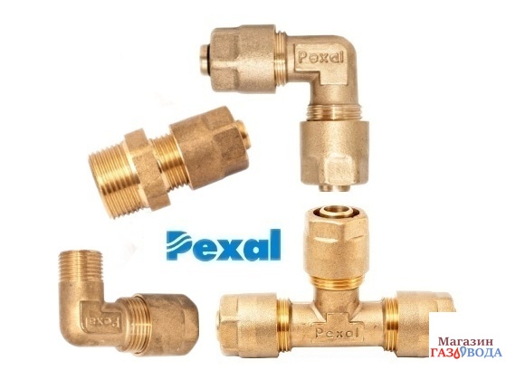 Фитинги Pexal для металопластиковой трубы VALSIR 16 x 2,25 Пексал ...