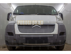 Защита радиатора Citroen Jumper 2006-2014 chrome верх