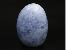 Кальцит голубой, полировка стоячая, Мадагаскар (85*60*33 мм, 296 г) №23851