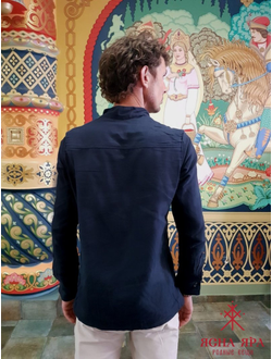 "Тёмное небо" Тёмно-синяя с бирюзовыми вставками