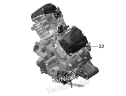 Двигатель в сборе ROTAX 850 оригинал BRP 420085010 для BRP Can-Am ROTAX 850 (2016-далее) (Long Block, ROTAX 850)