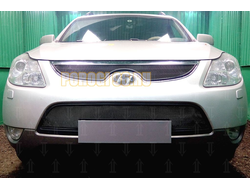 Защита радиатора Hyundai IX55 2009-2013 black середина