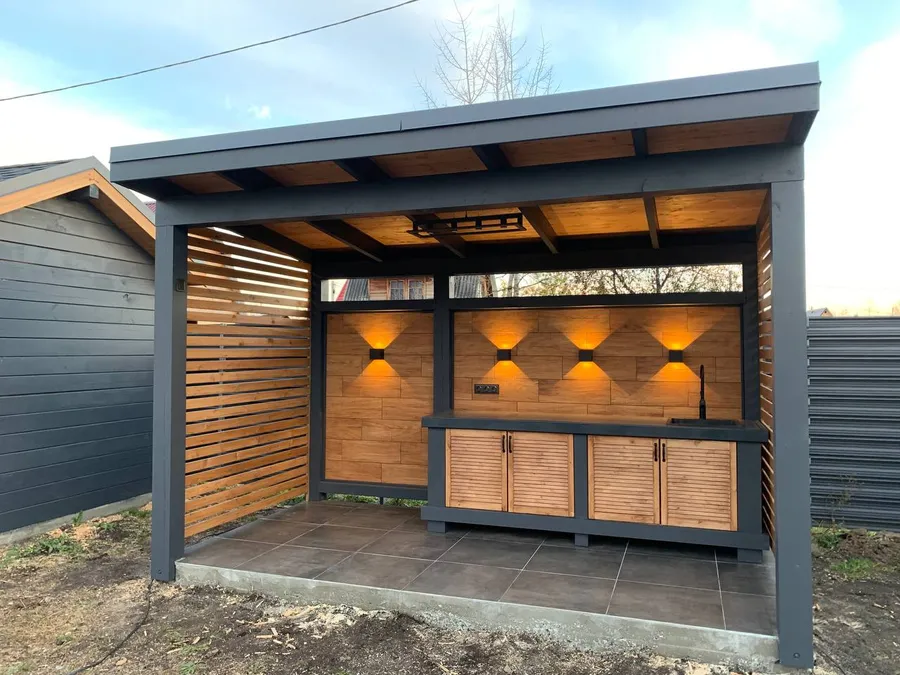 Зона барбекю.