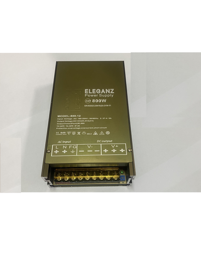 Блок питания для светодиодной ленты Eleganz 1126 LED 12V 800W IP20, с вентиляторами, 2