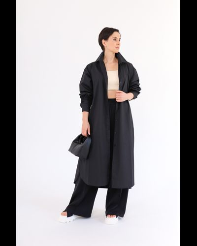 Платье-рубашка  (черный)