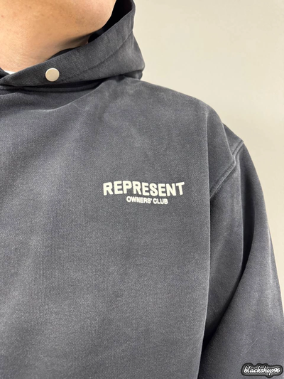 Худи Represent Black (S, M, L, XL)