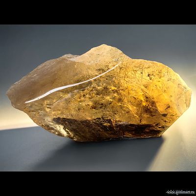 Рутил  в дымчатом кварце. Россия.   195*110*65мм