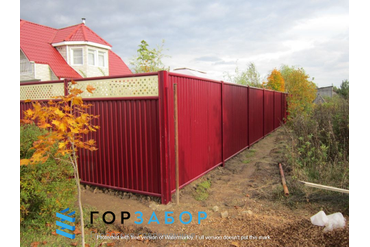 Установить забор из профнастила для частного дома