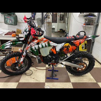 Наклейки на мотоцикл KTM 125-450 SX, SXF 2019-2022, EXC 2020-2023/GR8 #1659