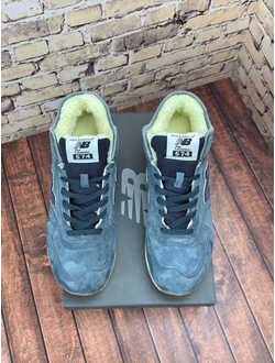 New Balance 574 Mid Dark Grey с мехом