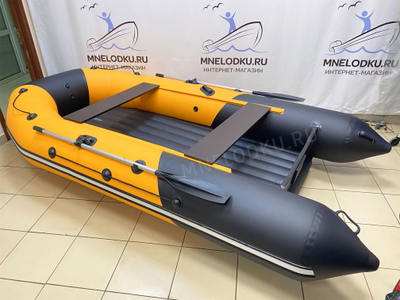 Моторная лодка Таймень NX 3600 НДНД PRO MAX оранжевый/черный слева