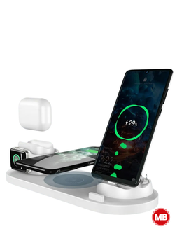Беспроводная зарядная станция 6в1
