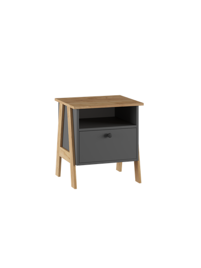 Теодора комплект мебели для спальни Графит/Дуб крафт