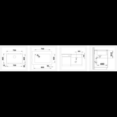Мойка Blanco Subline 700-U 523451