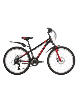 Велосипед FOXX ATLANTIC D 24" (2022) черный