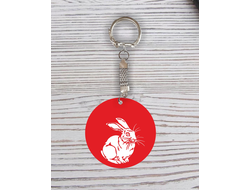 Брелок с гравировкой год Кролика №85