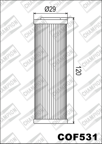 Масляный фильтр Champion COF531 (Аналог: HF631) для Betamotor (6080700000)
