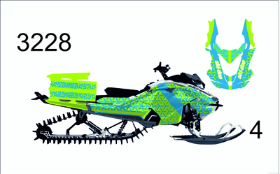 Наклейки на снегоход GEN4 G4 SKI DOO summit 2017 - 2021 #3228