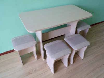 Обеденная группа Тип 1 Дуб молочный (Бонмебель)