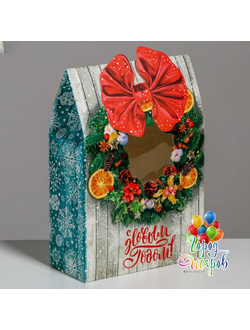 Коробка складная «С Новым годом!», 15 ? 7 ? 22см.