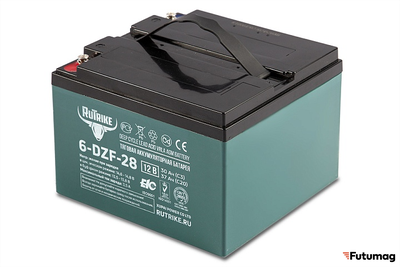 Тяговый аккумулятор RuTrike 6-DZF-28 (12V28A/H C3)