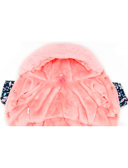 FOR MY DOGS комбинезон для собак синий  с лепестками