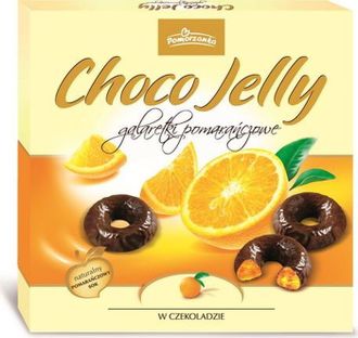 Апельсиновое желе Choco Jelly, желе в шоколаде, сладкий подарок, конфеты