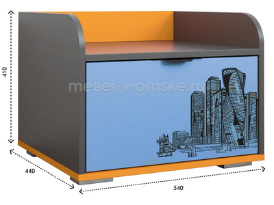 Тумба прикроватная Сити