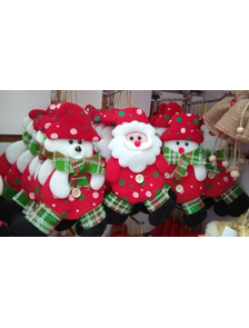Украшения на ёлку Дед мороз и друзья зеленые шарфы упаковка 12 штук