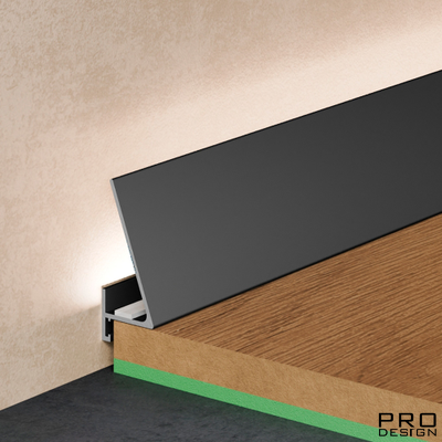 Плинтус Pro Design Corner 570 Анодированный черный