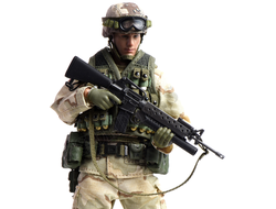 Гранатометчик 75-го полка рейнджеров Армии США ("Падение Черного Ястреба") - Коллекционная фигурка 1/12 scale US Military 75th Rangers Regiment - Grenadier (LW003) - Crazy Figure