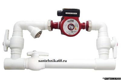 Байпас 32, 40, 50 полипропиленовый на американках для котла