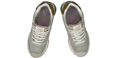 New Balance 574 бежевые с розовым