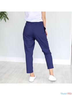 Брюки-бананы DOCLIKE DL216 Ниагара синие