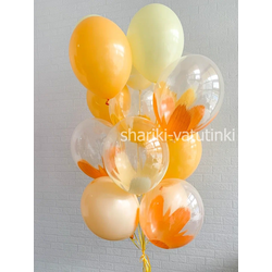 Фонтан 12 шаров "Orange sunset"