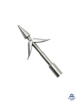 Наконечник SCORPENA нержав. 9см, 2флажка 3см, резьба M7