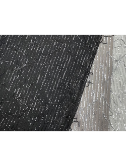 Сетка стрейч с пайетками ширина 150 см арт.0292