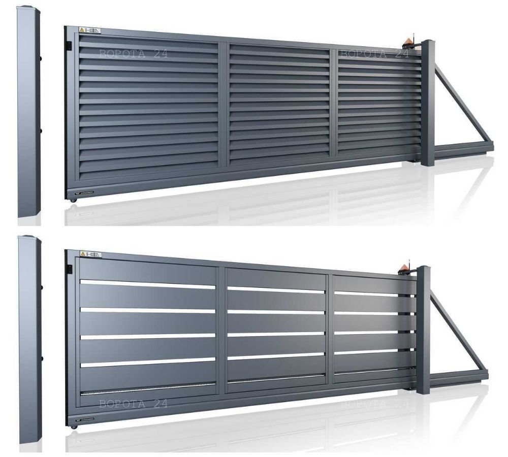 уличные ворота с автоматикой - установка привода под заказ