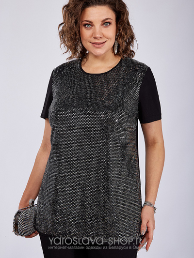 Праздничный комплект трехпредметный из непрозрачного, струящегося шифона и "пайетками"