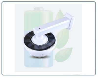 DE/SK6 Муляж уличной купольной видеокамеры + светильник. Встроенный аккумулятор + солнечная панель. + пульт управления. (уценка)